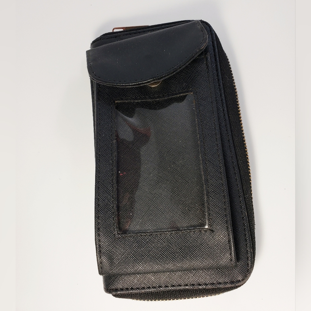 Black Wallet with Clear ID Window